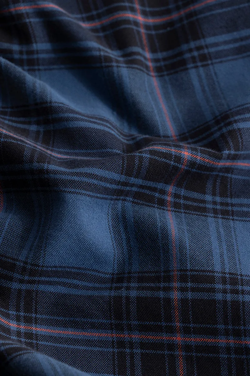 Tartan Twist Blue Checks Shirt