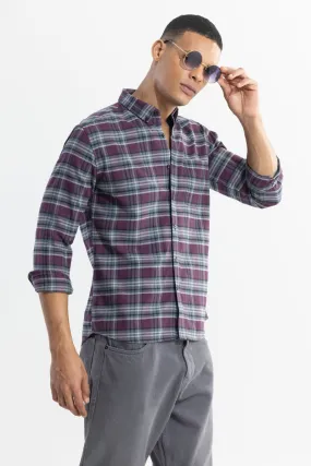 Tartan Twist Purple Checks Shirt