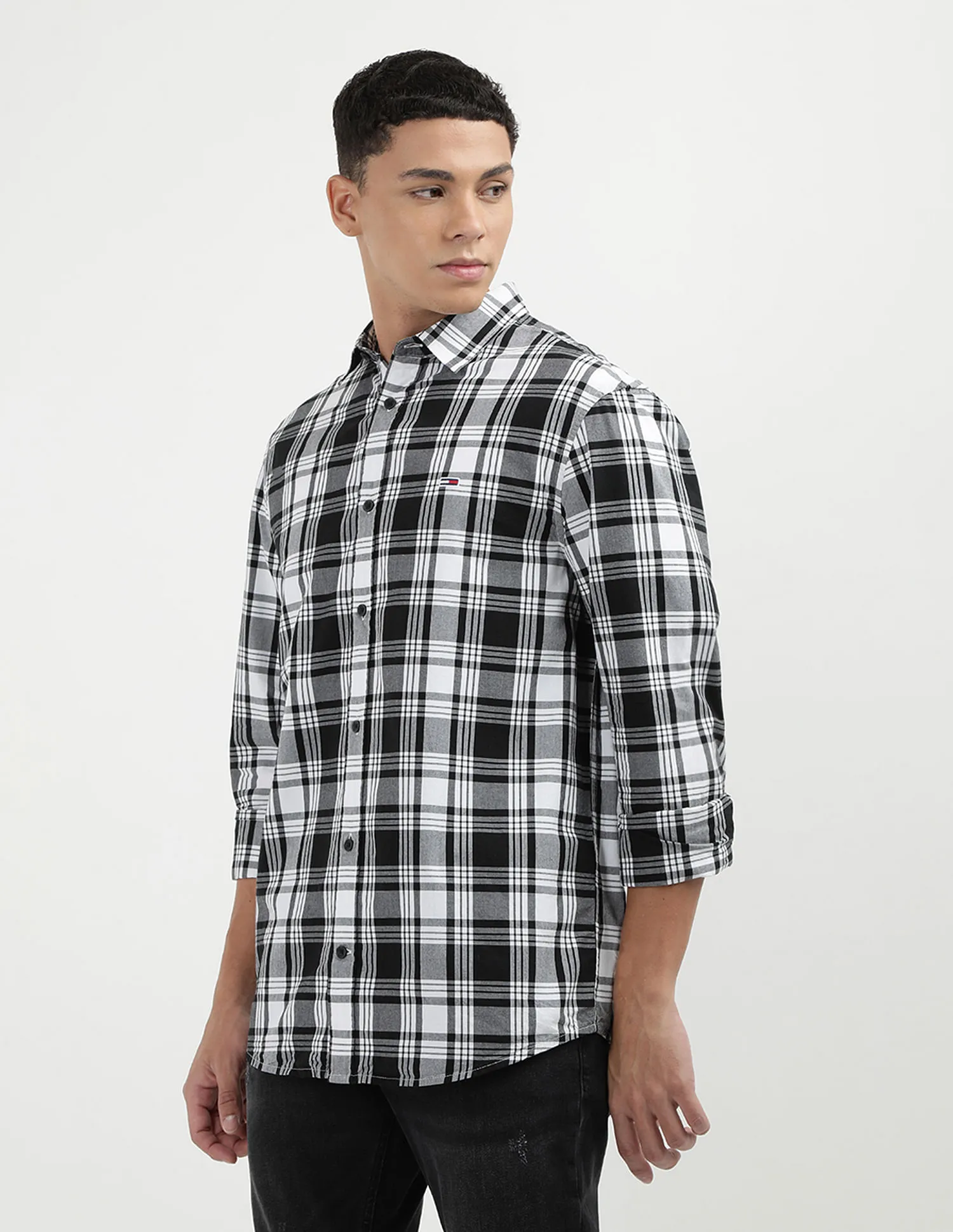 Tommy Hilfiger Regular Poplin Plaid Checks Shirt