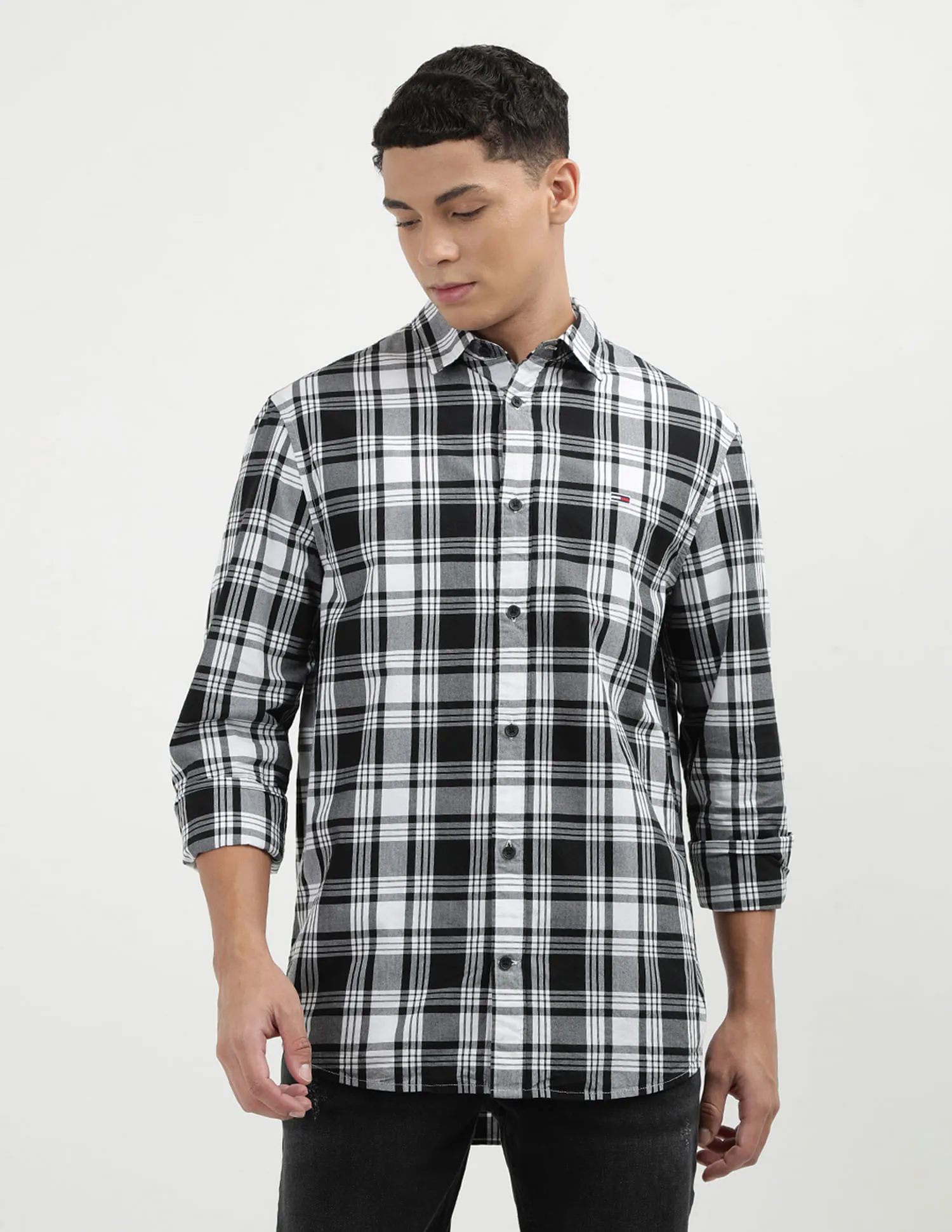 Tommy Hilfiger Regular Poplin Plaid Checks Shirt