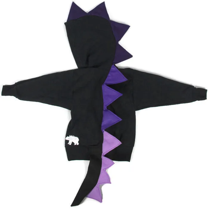 Ultra-Violet Amethyst Dragon Hoodie with Tail