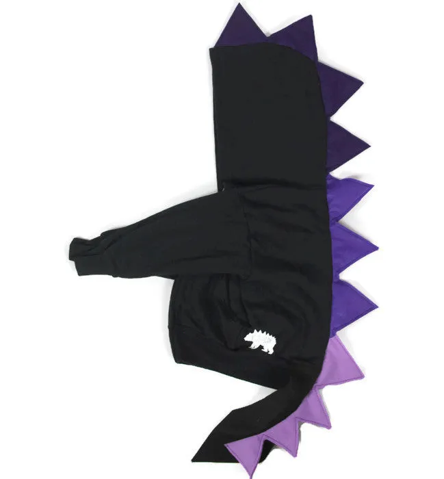 Ultra-Violet Amethyst Dragon Hoodie with Tail