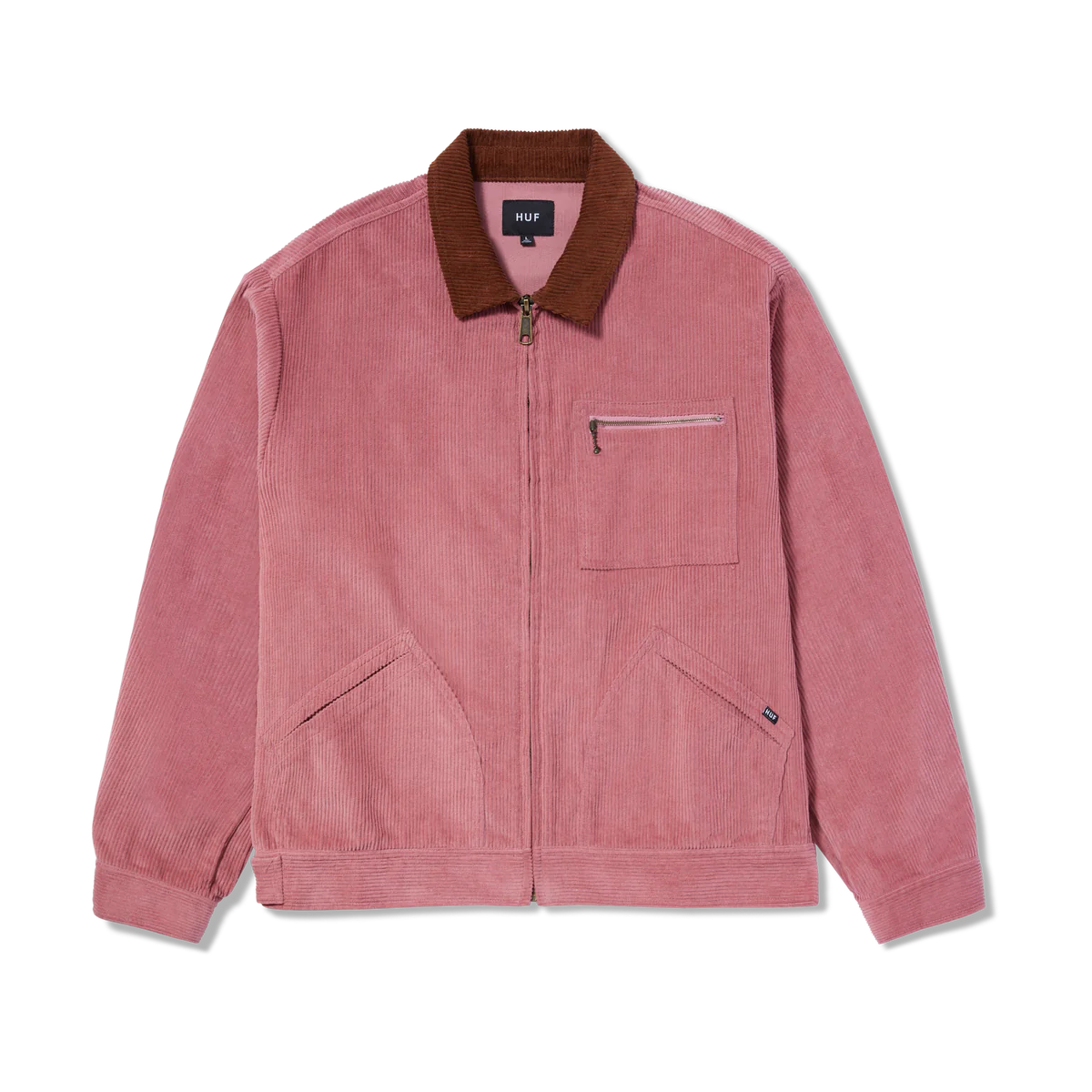 VESTE HUF CORDUROY TRUCKER DUSTY ROSE