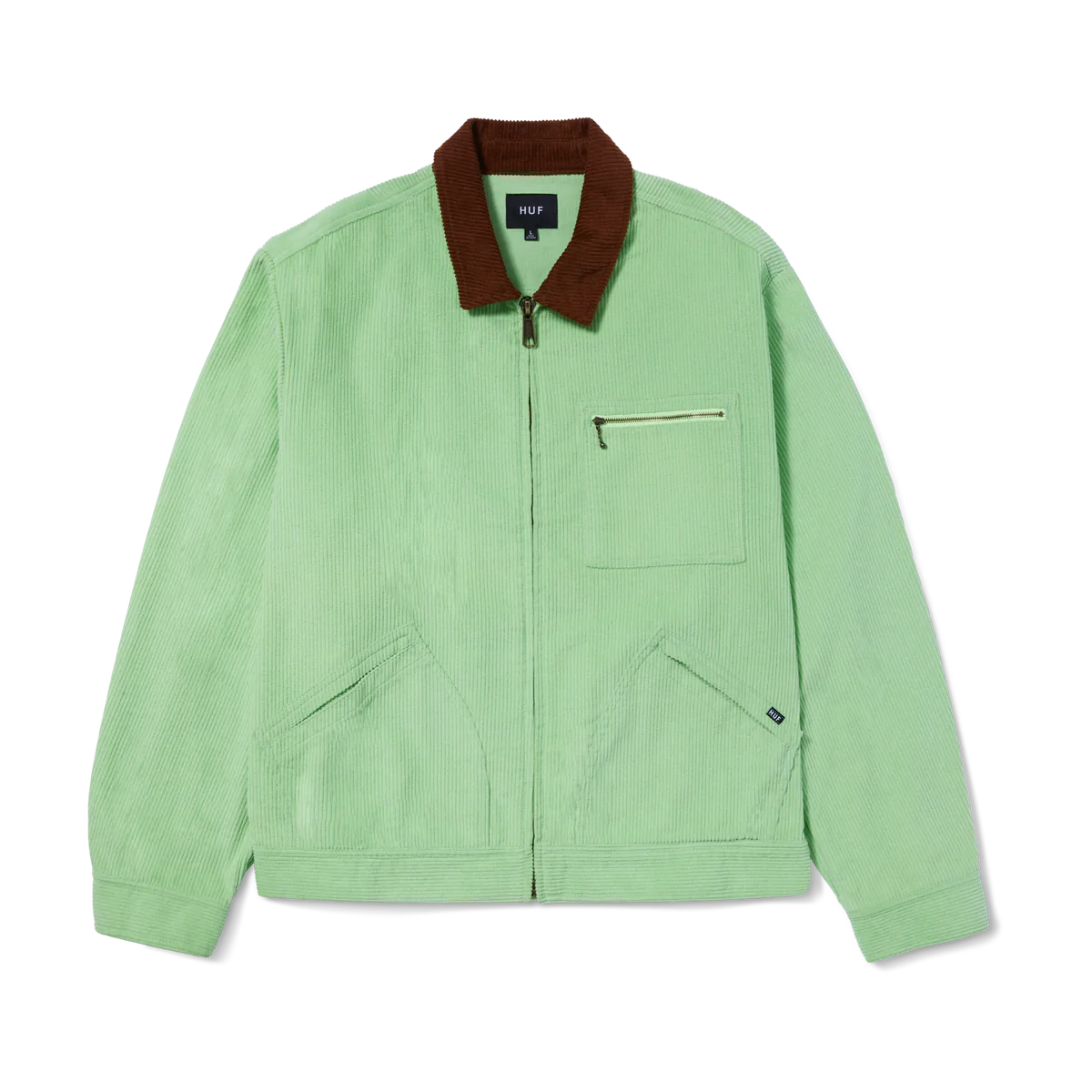 VESTE HUF CORDUROY TRUCKER HUF GREEN