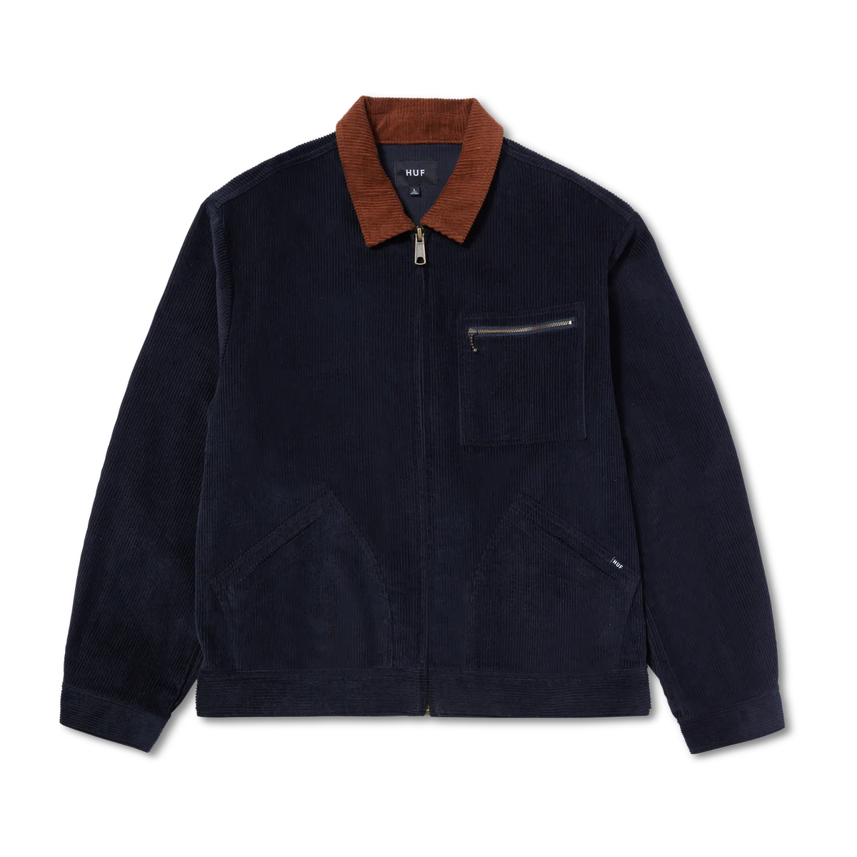 VESTE HUF CORDUROY TRUCKER NAVY