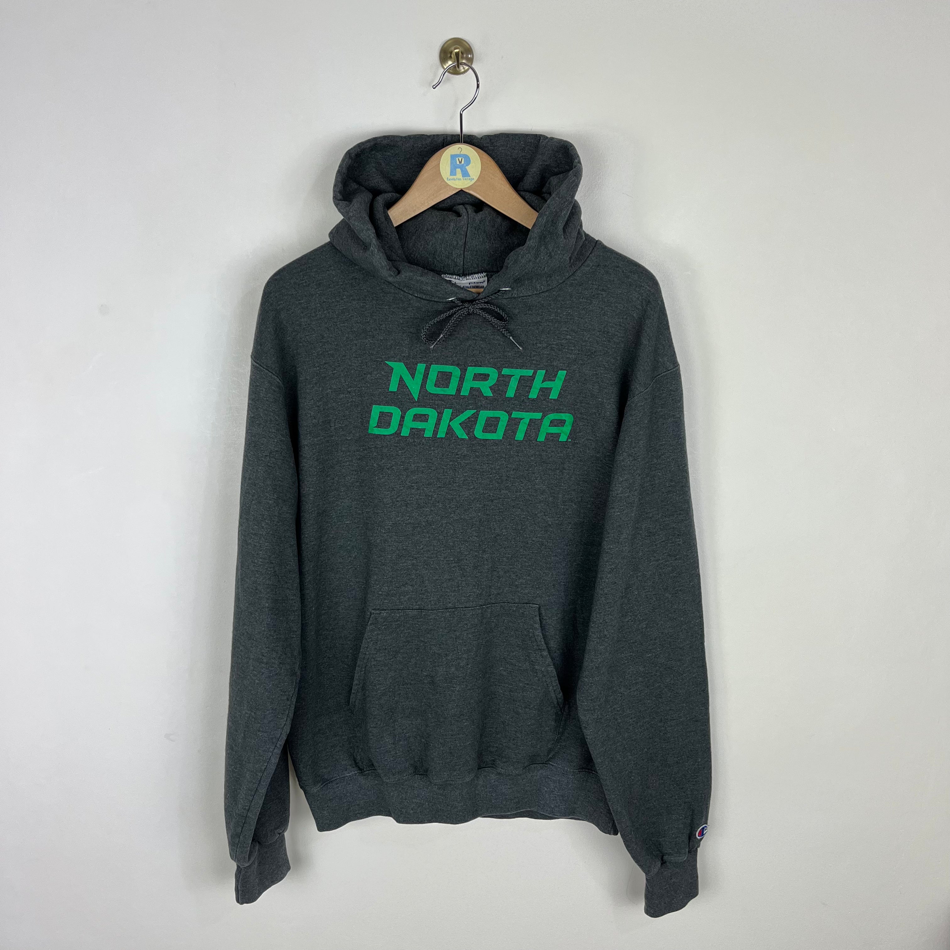 Vintage Champion North Dakota USA Hoodie (M/L)