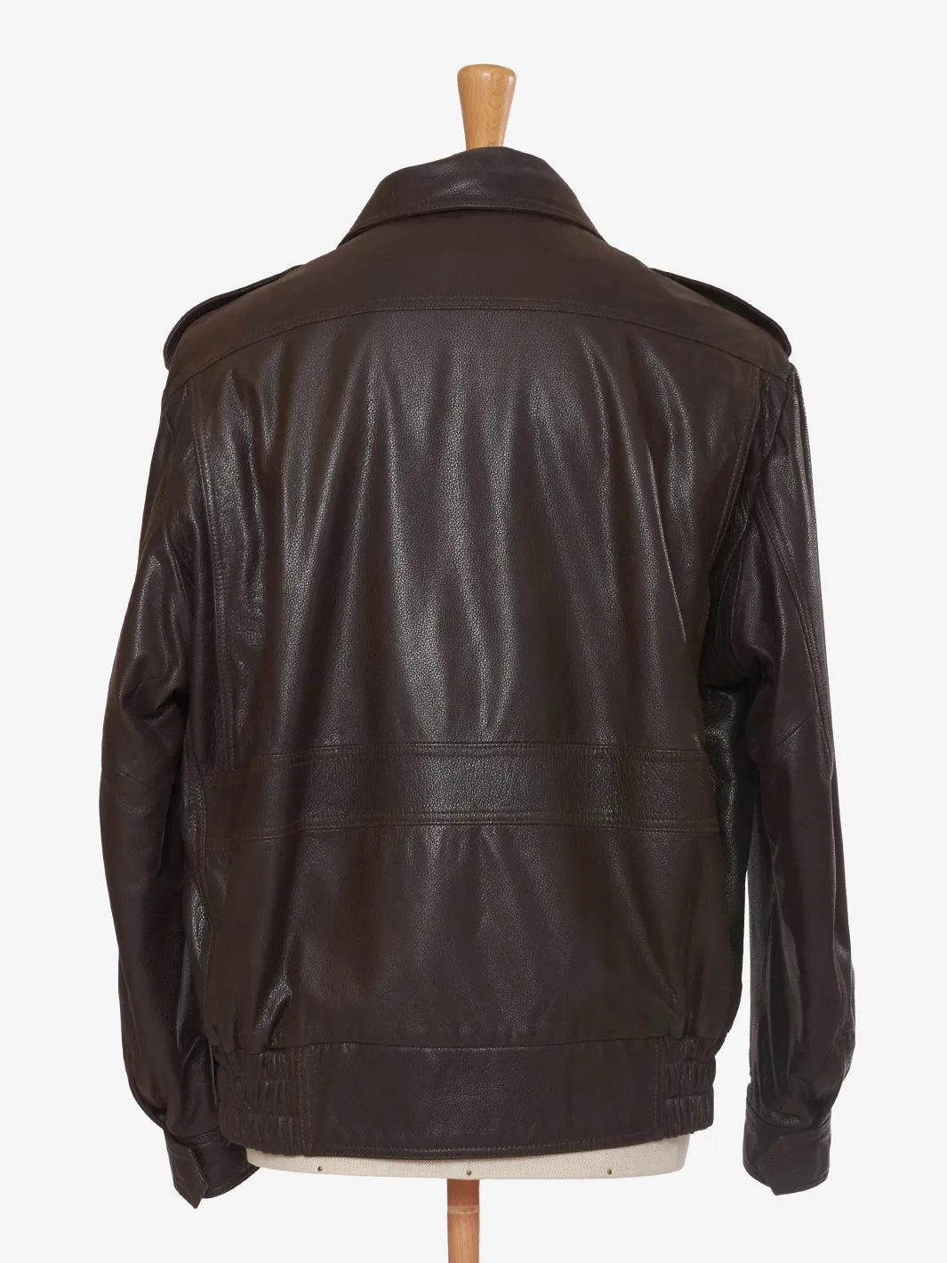 Vintage leather aviator pattern jacket