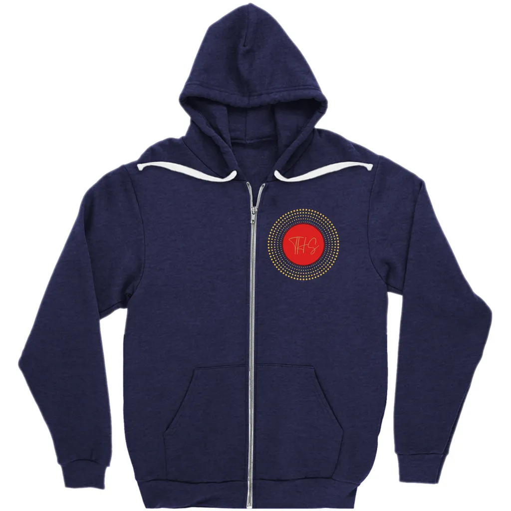 Warrior Pose Zip-Front Hoodie