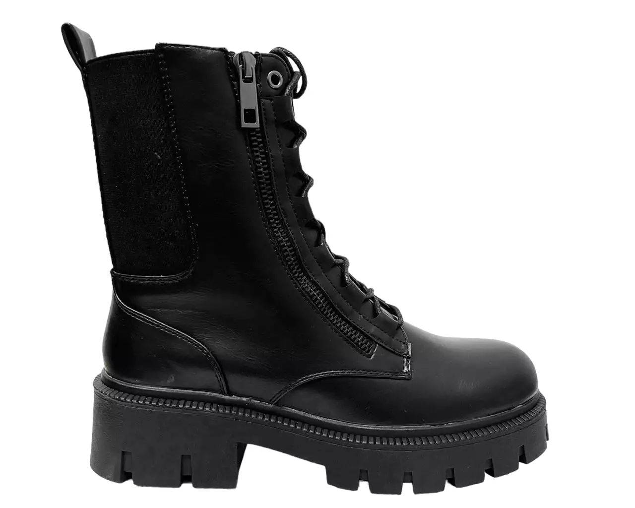 Women's Chunky Sole Lace Up Combat Boots