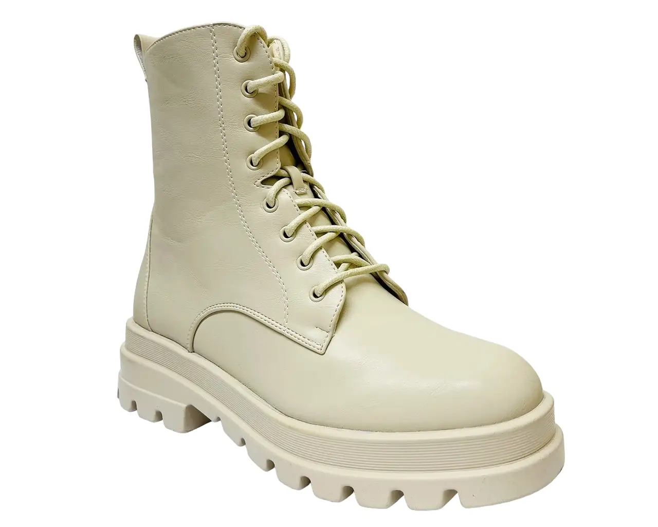 Women's Combat Chunky Sole Lace Up Boots