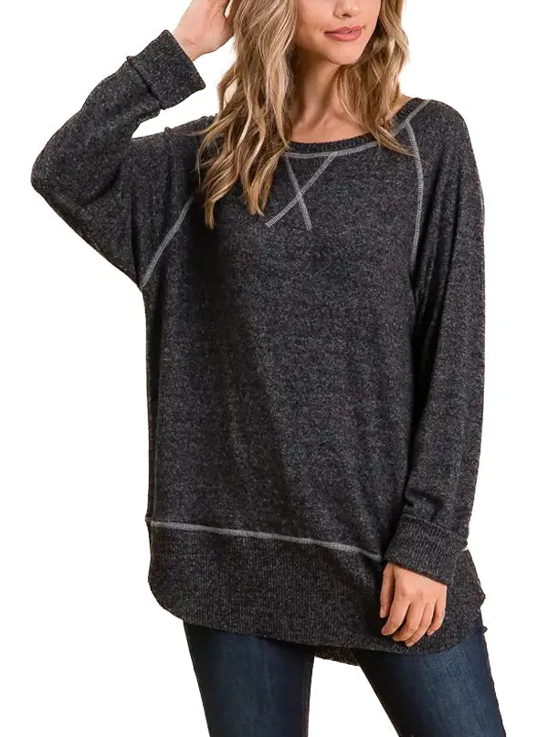 Women's Cozy Boat Neck Sweater