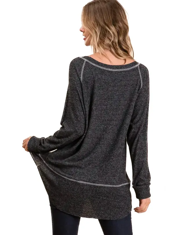 Women's Cozy Boat Neck Sweater