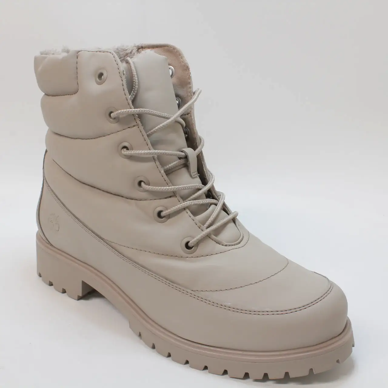 Womens Timberland Lyonsdale Puffer Boots Pure Cashmere