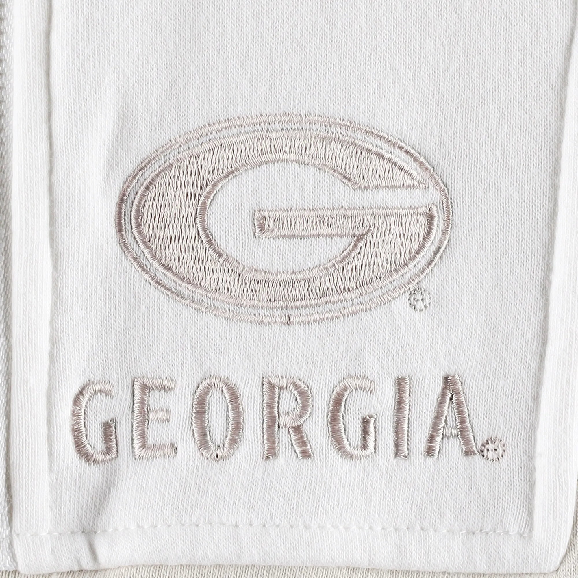 Women's Gameday Couture Tan/White Georgia Bulldogs Color-Block Quarter-Zip Jacket