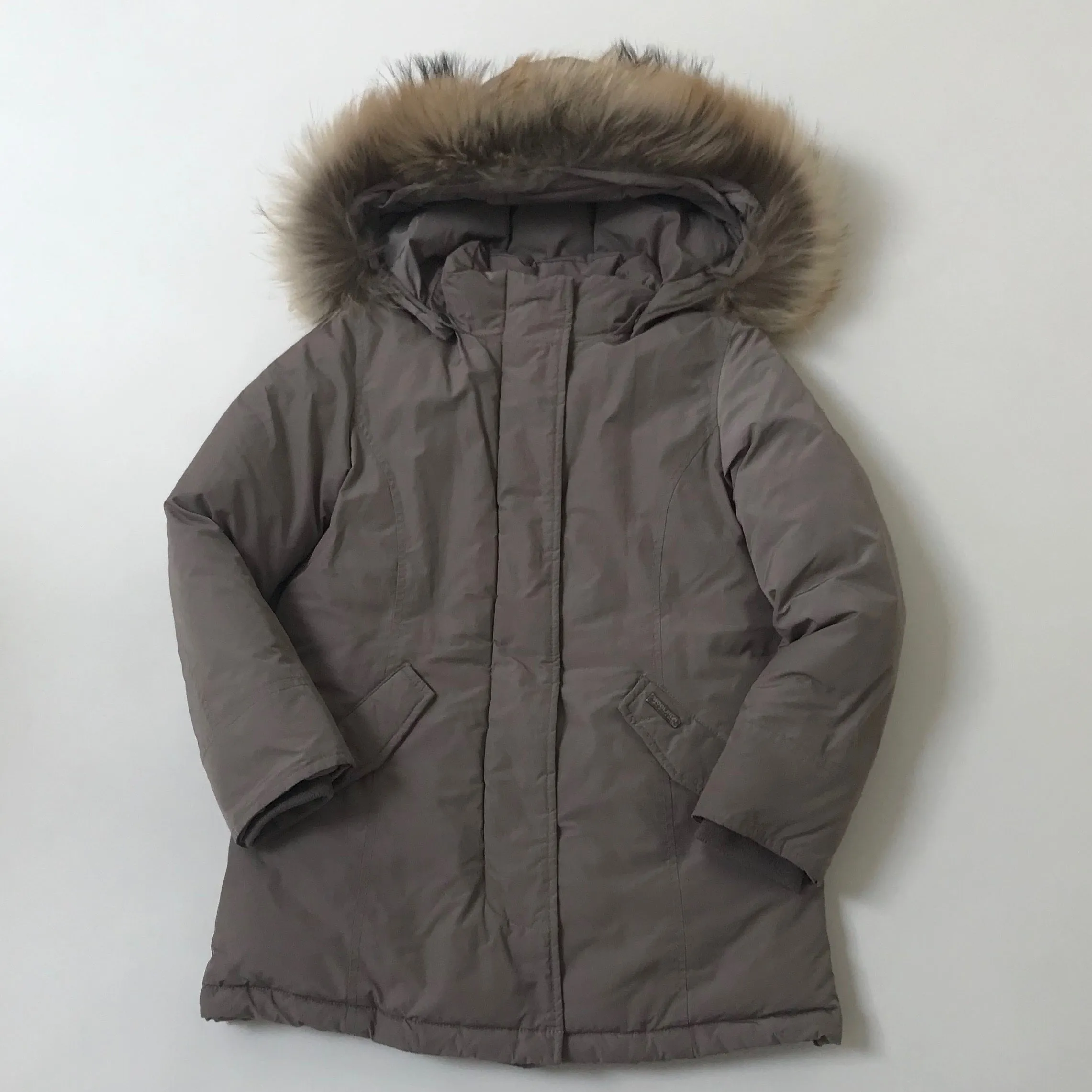 Woolrich Pewter Parka With Fur Trim: 8 Years